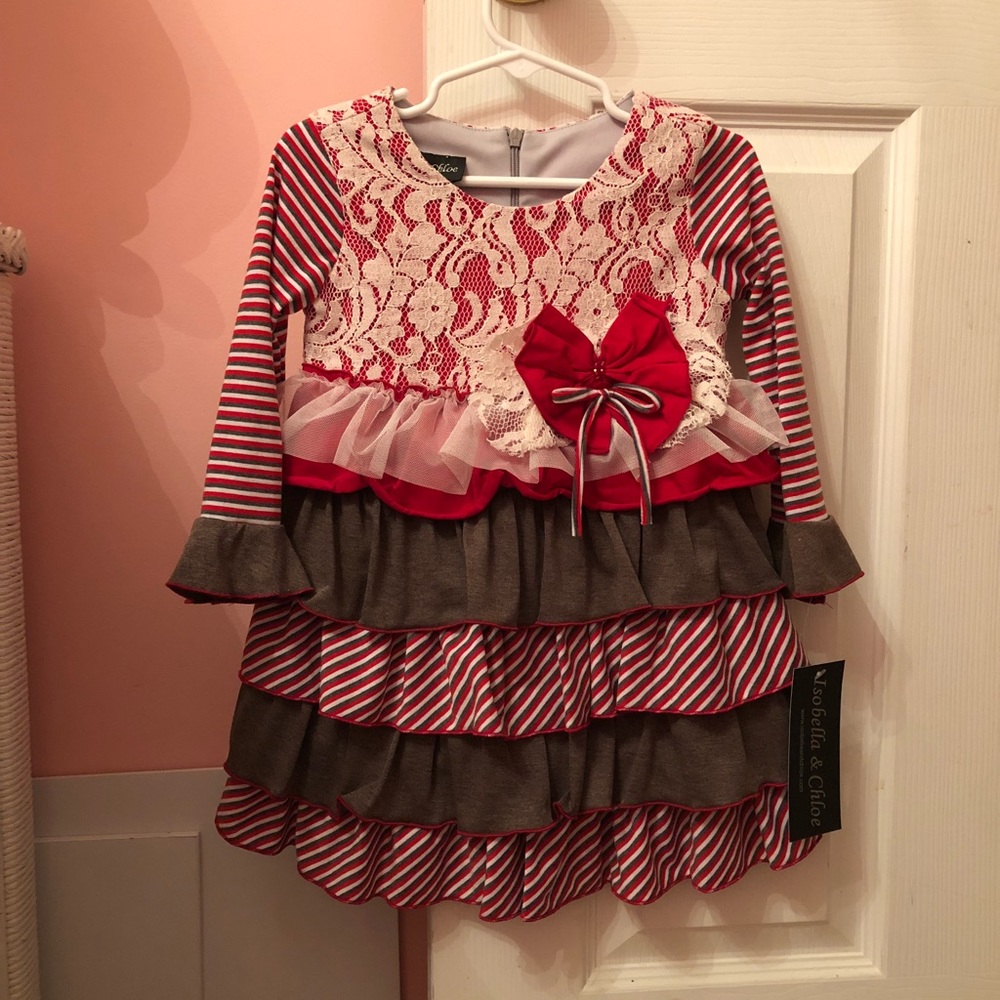 Isobella & Chloe Holiday dress size 2T Brand New